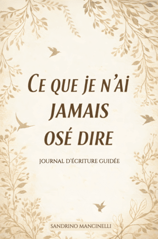 Carnet d'écriture guidée "Ce que je n'ai jamais osé dire" de Sandrino Mancinelli
