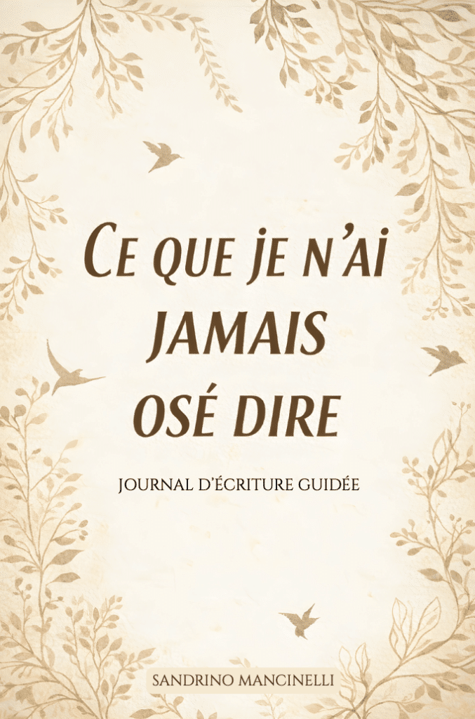 Carnet d'écriture guidée "Ce que je n'ai jamais osé dire" de Sandrino Mancinelli